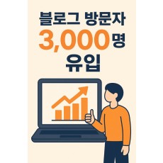 블로그 방문자 일일 3000명 유입 서비스